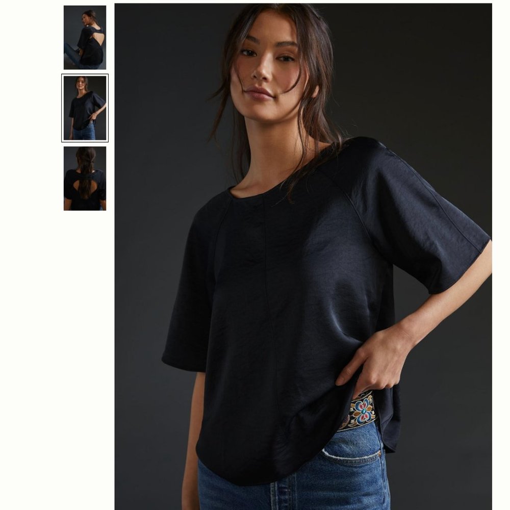 Daily Practice by Anthropologie Sleek Open-Back Top - Picture 2 of 5